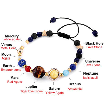 Universe Planets Beads Bangles & Bracelets Fashion